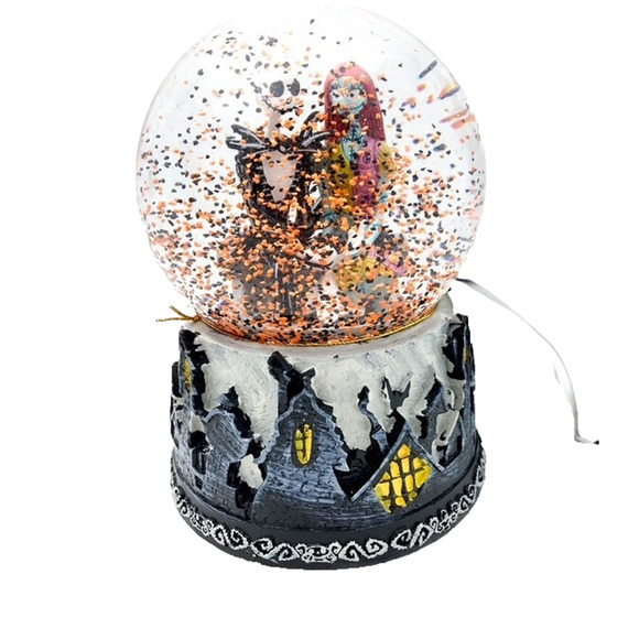 Musical Halloween  Snow Globe Nightmare Before Christmas Jack Sally Zero KCore - Picture 1 of 11